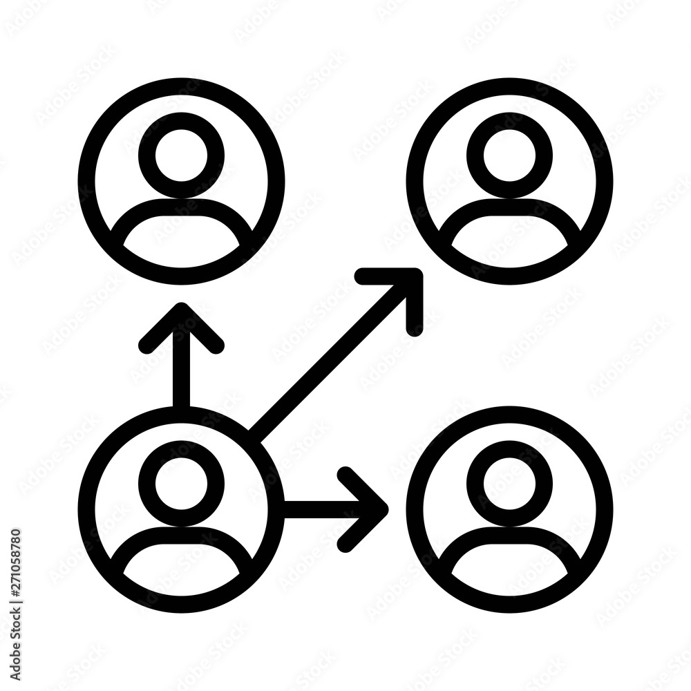User connection vector, Digital marketing line icon editable stroke User connection vector, Digital marketing line icon editable stroke