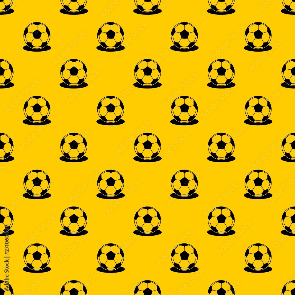 Soccer ball pattern seamless vector repeat geometric yellow for any design Soccer ball pattern seamless vector repeat geometric yellow for any design