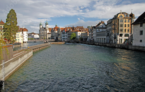 View on the river Reuss in Luzern