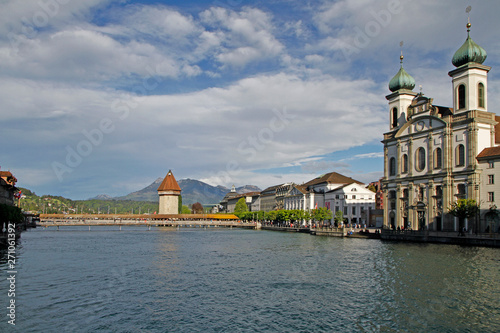 View on the river Reuss in Luzern