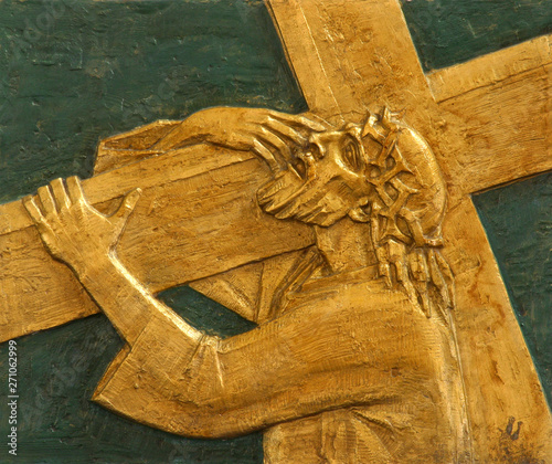 2nd Station of the Cross, Jesus is given his cross photo