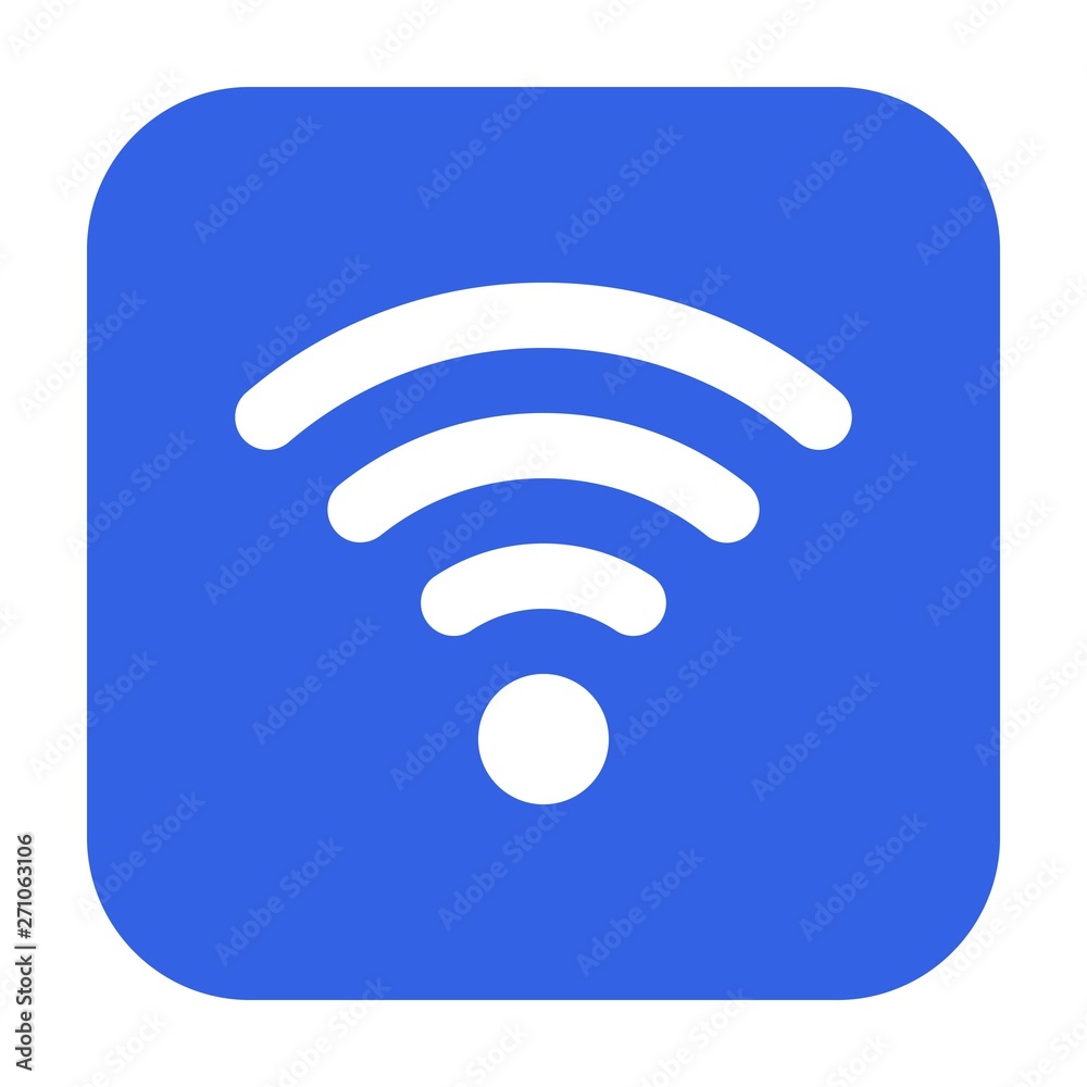 WiFi symbol icon, wireless local area networking vector WiFi symbol icon, wireless local area networking vector