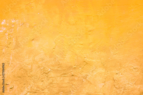 Orange and yellow gradient wall design background. Grunge decorative craft texture. - Image	