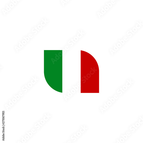 Italian flag icon logo design vector template Free Download Italian flag icon logo design vector template - GFXLoad