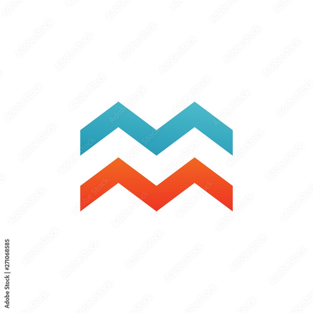 Wave icon logo design vector template Wave icon logo design vector template