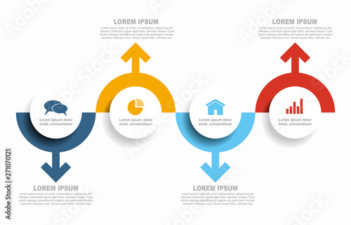Infographic design template with place for your data. Vector illustration.