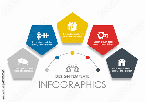 Infographic design template with place for your data. Vector illustration.