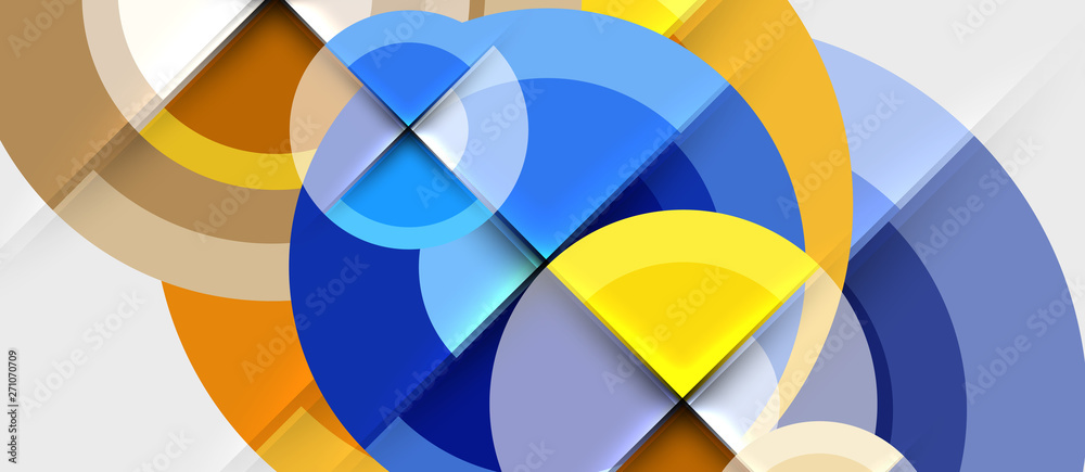 Geometric design abstract background - circles Geometric design abstract background - circles