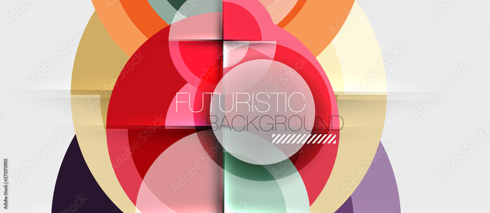 Geometric design abstract background - circles Geometric design abstract background - circles