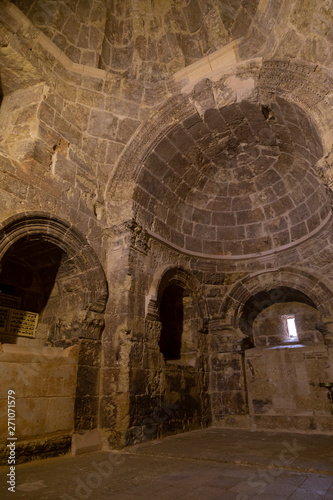  Deyrulzafaran Monastery in Mardin, Turkey. Interior view of Deyrulzafaran Monastery.