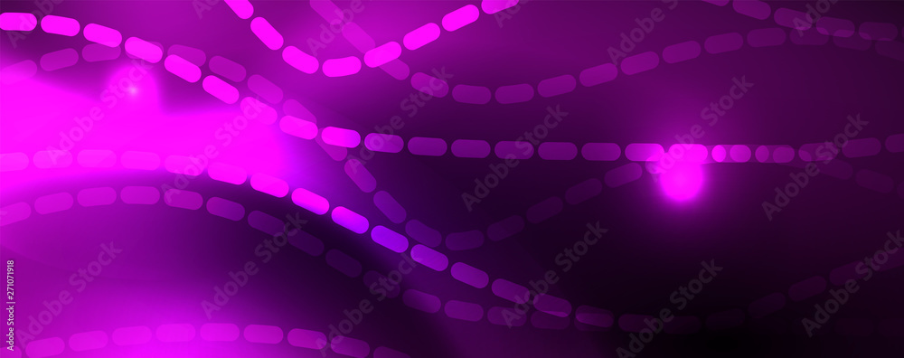 Neon vector wave lines abstract background, magic futuristic techno design Neon vector wave lines abstract background, magic futuristic techno design