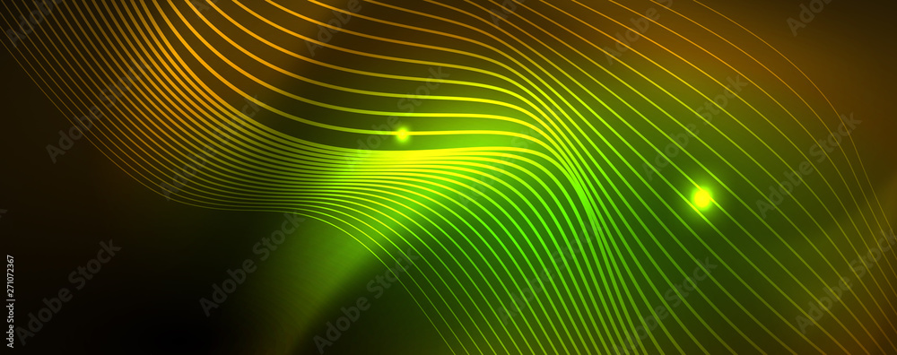 Shiny neon lines techno magic futuristic background, magic energy space light concept, abstract background wallpaper design Shiny neon lines techno magic futuristic background, magic energy space light concept, abstract background wallpaper design
