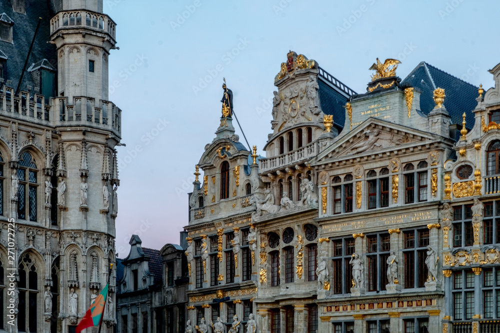 Brussels / Belgium - 02 15 2019: The Grand Place