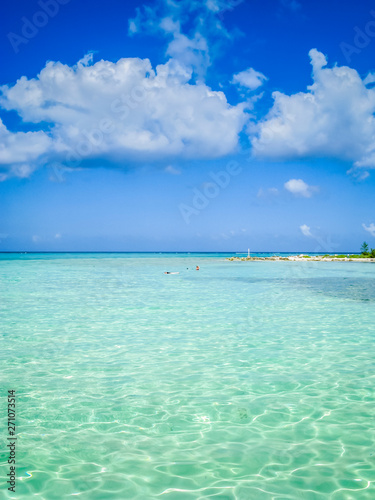 Clear Sea and Fluffy Clouds © allister