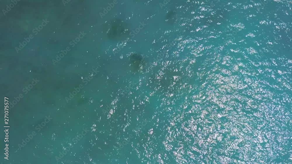 Aerial: Beautiful Blue Water Rippling - Nusa Penida, Bali Aerial: Beautiful Blue Water Rippling - Nusa Penida, Bali