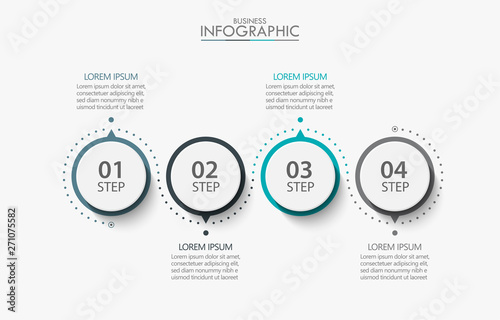 Business data visualization. timeline infographic icons designed for abstract background template milestone element modern diagram process technology digital marketing data presentation chart Vector