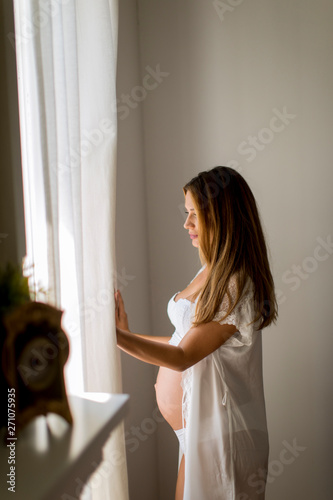 Portrait of young pregnant ...
