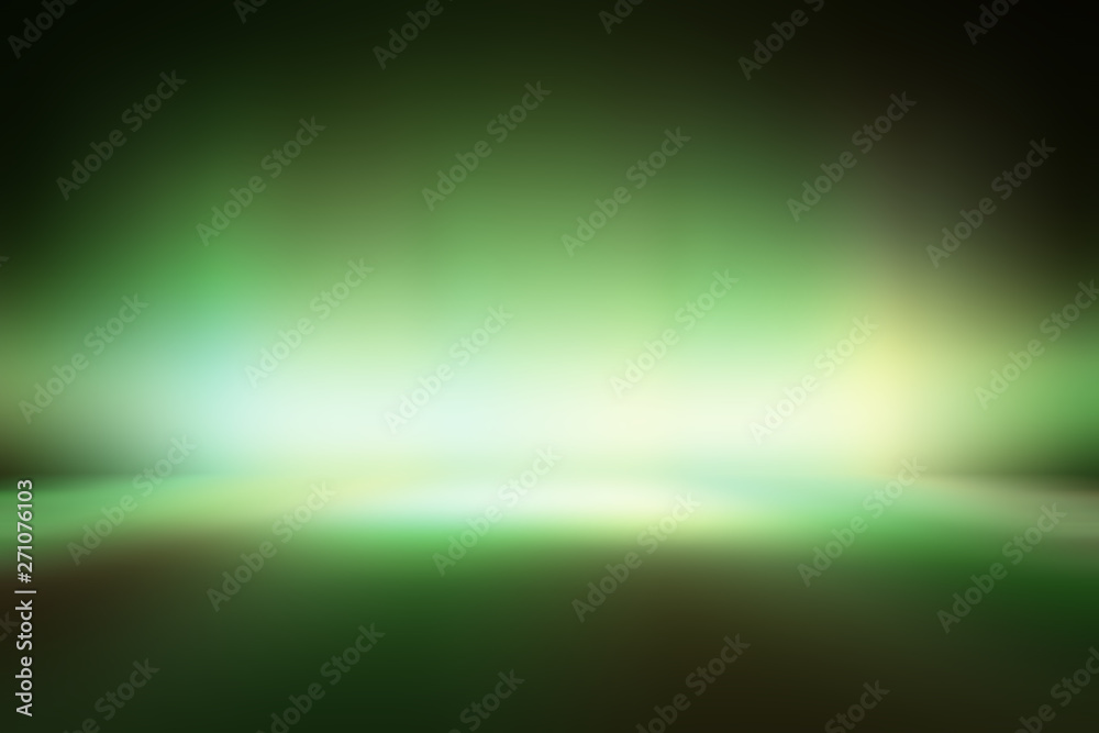 green empty room studio gradient used for background and display your product