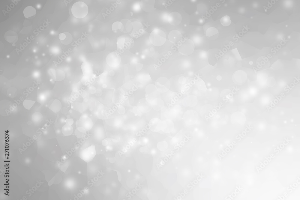 white blur abstract background. bokeh christmas blurred beautiful shiny Christmas lights - obrazy, fototapety, plakaty 