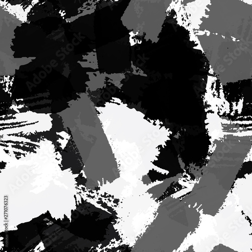 Seamless monochrome vector grunge background