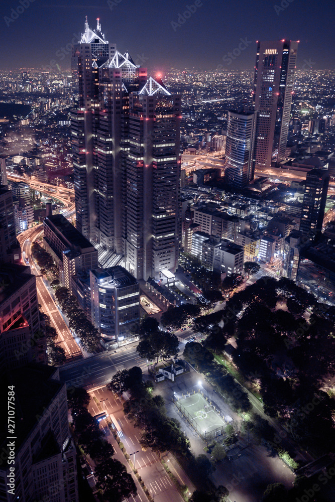 Naklejka premium 東京夜景