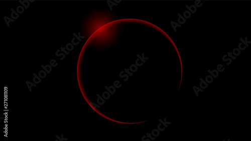 Total red solar eclipse