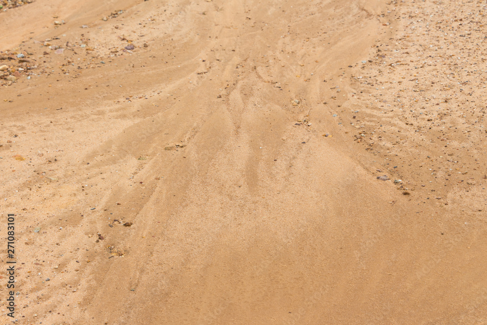 The sandy land and gravel of the wilderness are eroded by the wind and leave beautiful texture. The sandy land and gravel of the wilderness are eroded by the wind and leave beautiful texture.