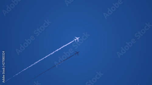 Flight over the ocean