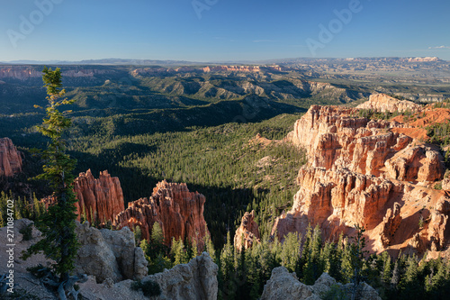 Bryce Canyon view from Rainbow Point on a summer evening © andrewhagen