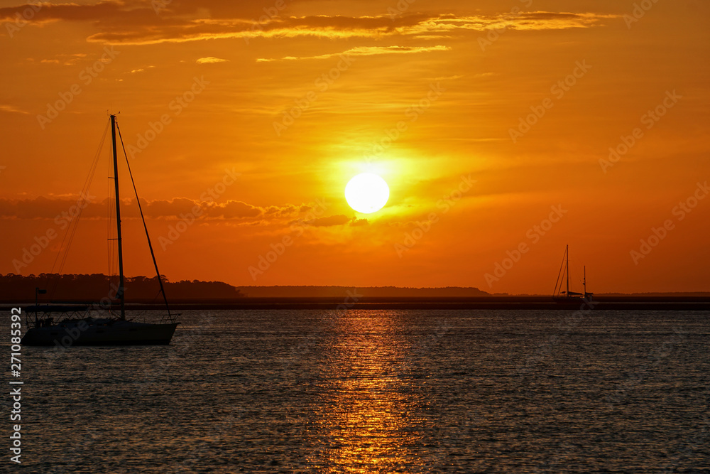 Sunset harbor