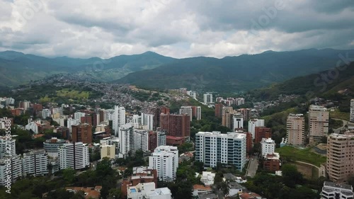 Drone Aerial footage of Cali, Colombia in South America