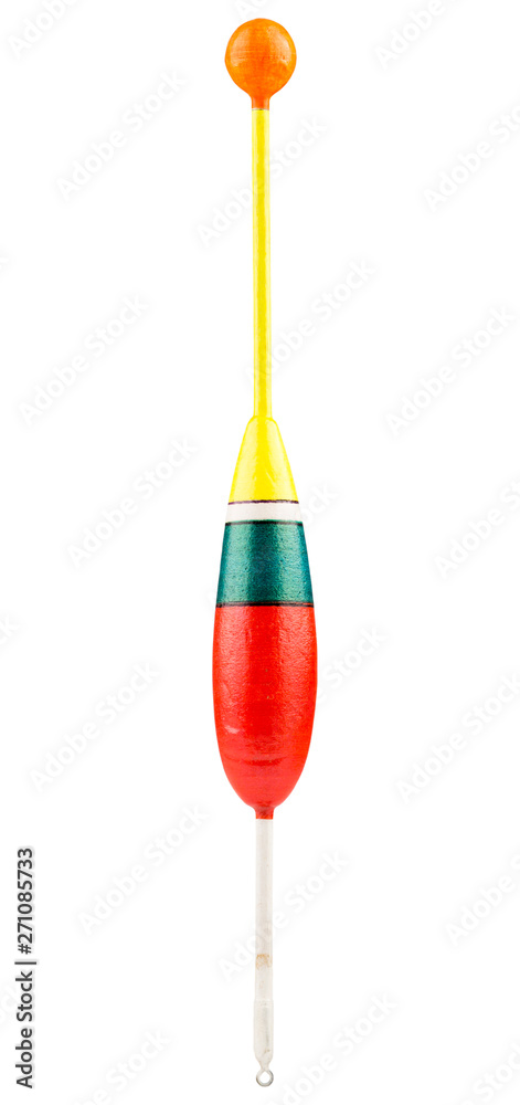 Fishing float isolated on white. Fishing float isolated on white.