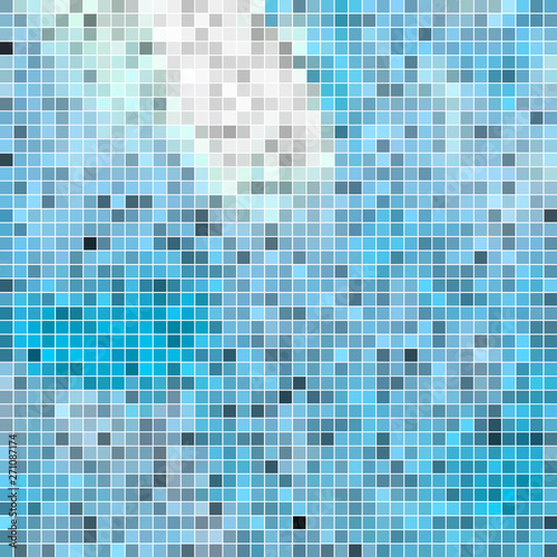 abstract vector square pixel mosaic background