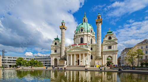 Wien Vienna Karl´s Church Panorama