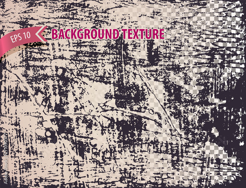 Rough wooden overlay texture with distressed effect. Grunge backdrop for site, web design, banner, poster. Vector background.