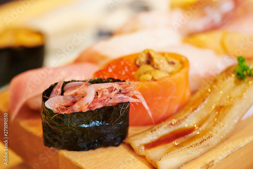Japanese luxury assorted sushi set