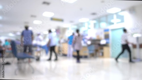 The Scene Of Movement In The Hospital Examination Room