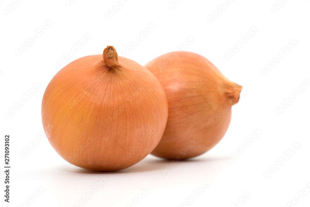 onions isolated on white