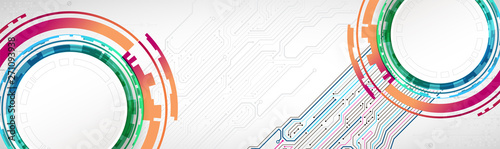 Abstract technology circuit board. Communication concept.