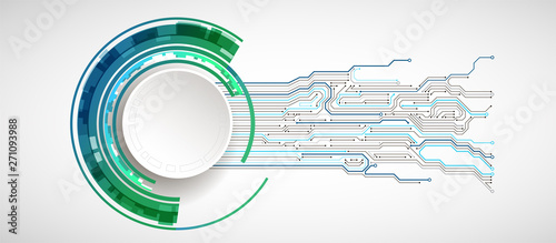 Abstract technology circuit board. Communication concept.