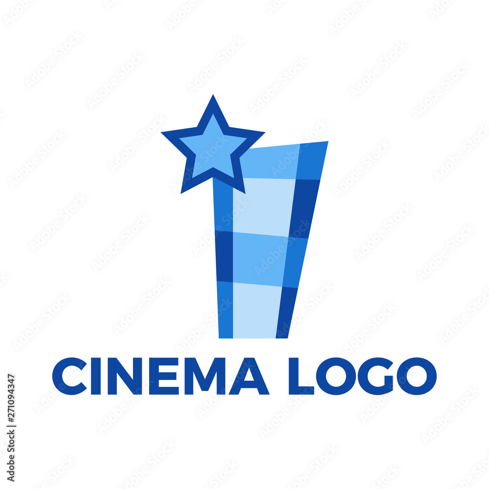 Obraz premium Cinema Logo Vector Design Template Illustration.