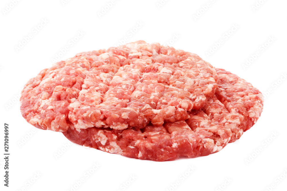 two hamburger isolated on white background two hamburger isolated on white background