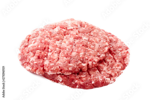 two hamburger isolated on white background