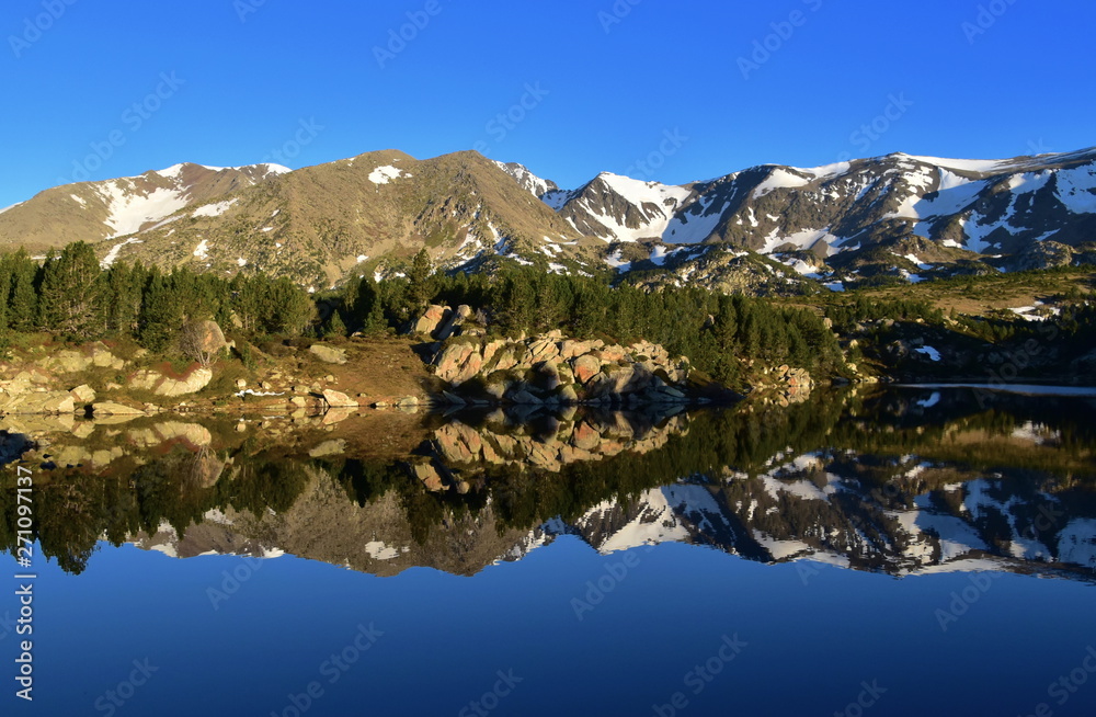 Lake in french mountain