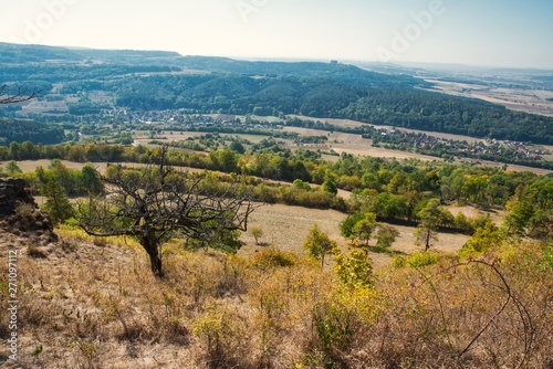 Aussicht ins Maintal in Oberfranken Deutschland