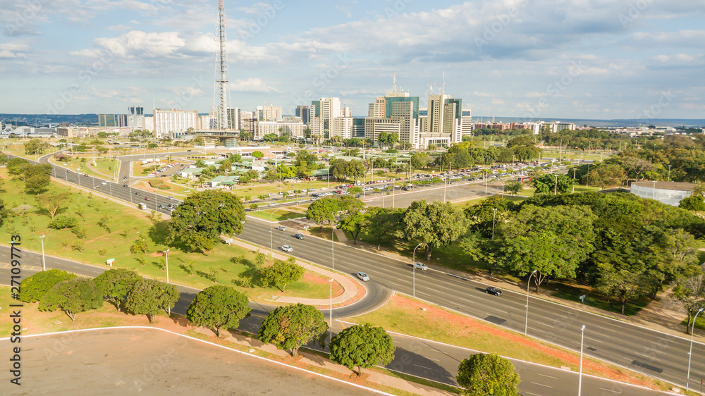 Aerial view of Brasilia, capital of Brazil.
