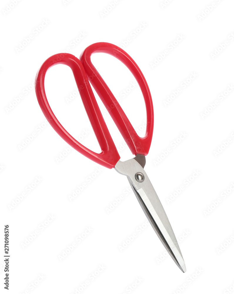 Pair of sewing scissors on white background Pair of sewing scissors on white background