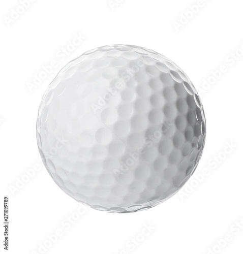 Golf ball on white background. Sport equipment