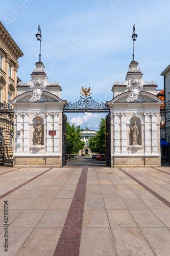 Warsaw University Main Gate In Poland