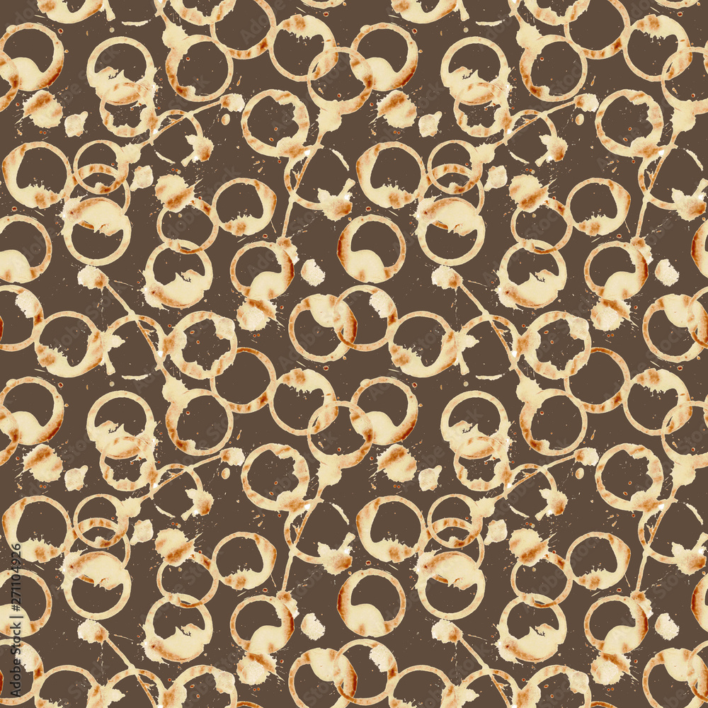 coffee stains and splashes on a dark brown background coffee stains and splashes on a dark brown background